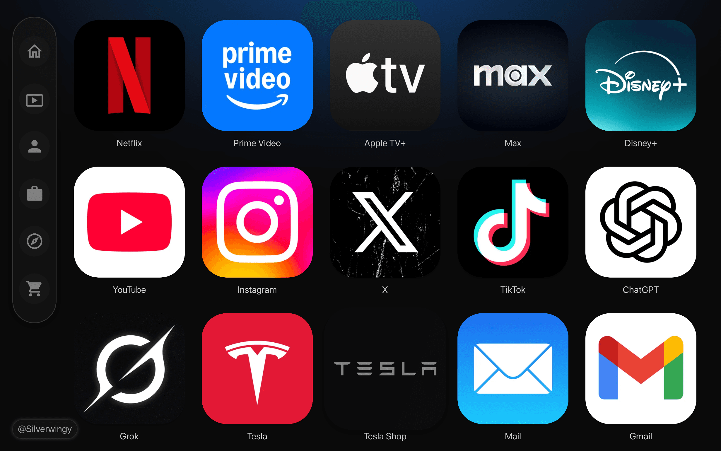 Tesla Display Dark Mode